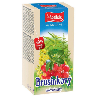 Apotheke Brusinkový čaj 20x1,5g 30% brusinky plodu