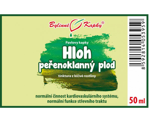 HLOH PEŘENOKLANNÝ plod tinktura 50ml | Bylinné kapky
