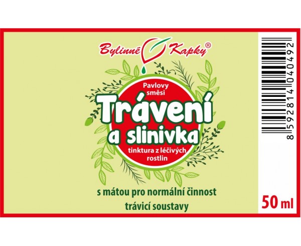 TRÁVENÍ A SLINIVKA kapky (tinktura) 50 ml | Bylinné kapky
