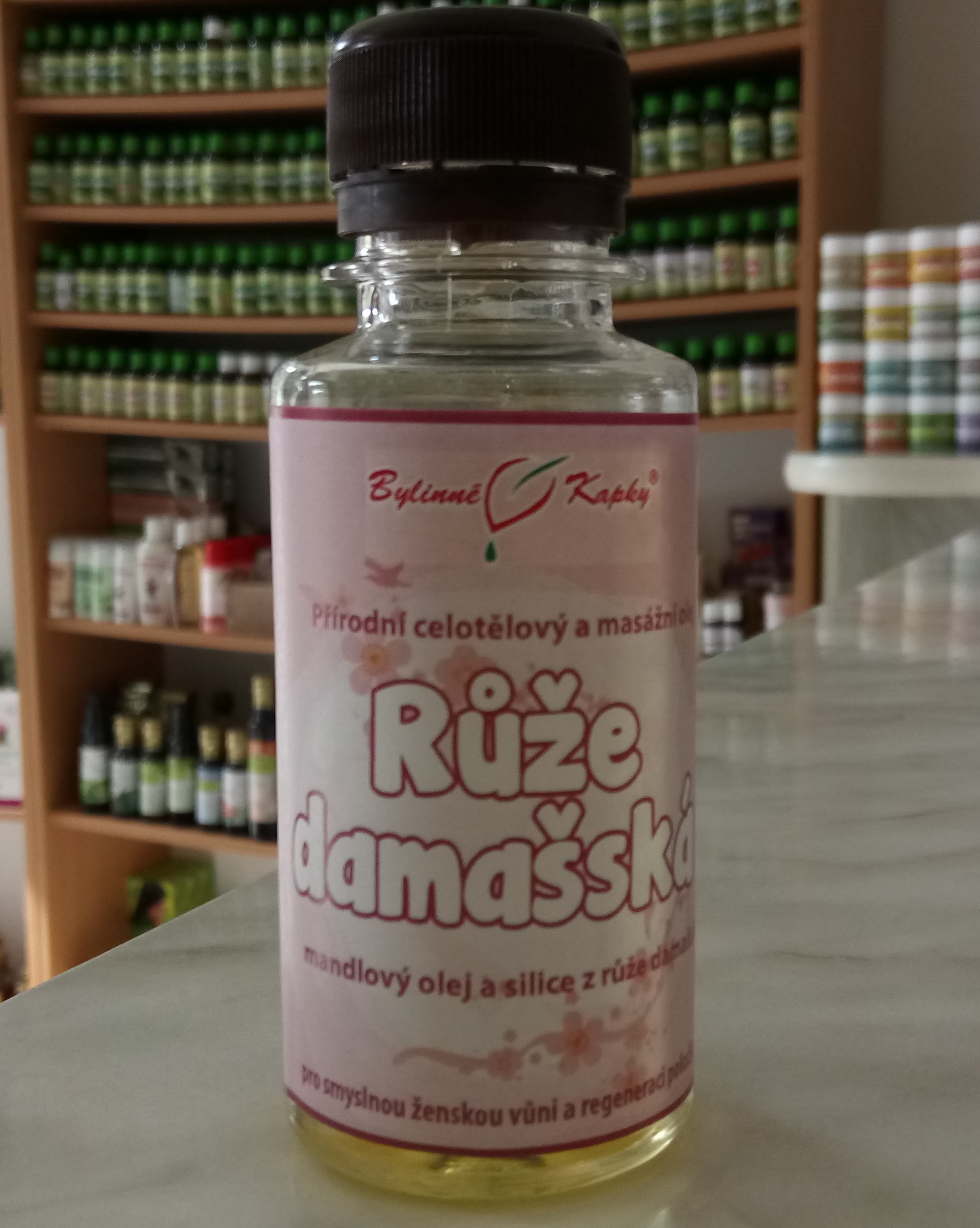 RŮŽE DAMAŠSKÁ přírodní celotělový a masážní olej 100ml | Bylinné kapky