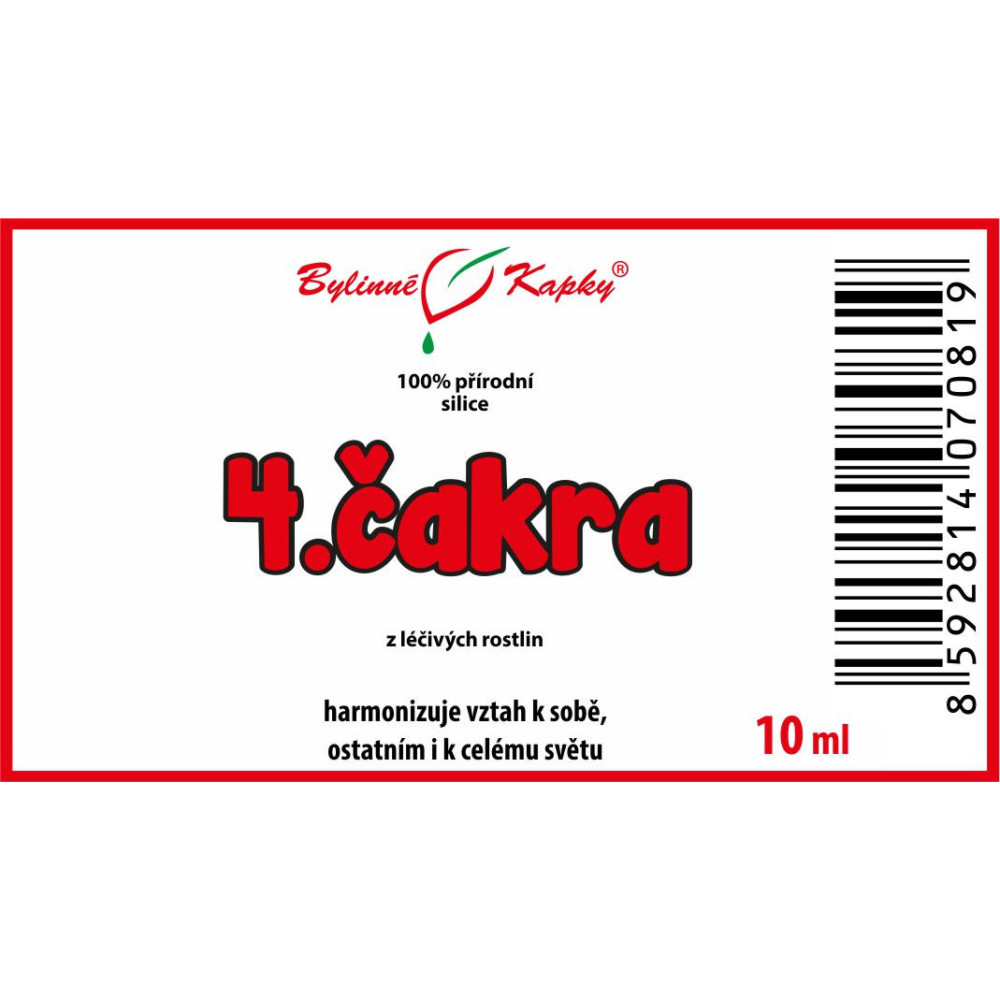 4.čakra - 100 % přírodní silice - směs olejů 10 ml | Bylinné kapky