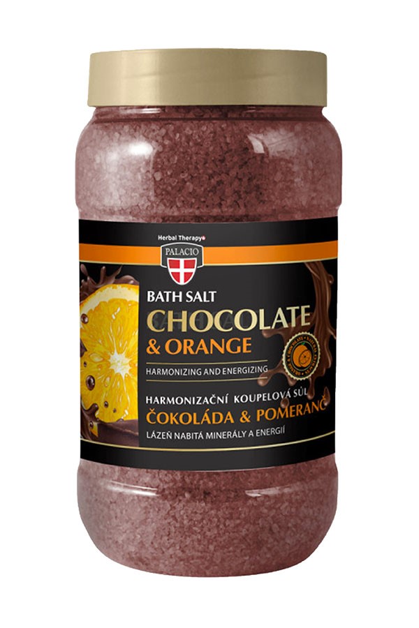 ČOKOLÁDA & POMERANČ – koupelová sůl 1200 g | Palacio