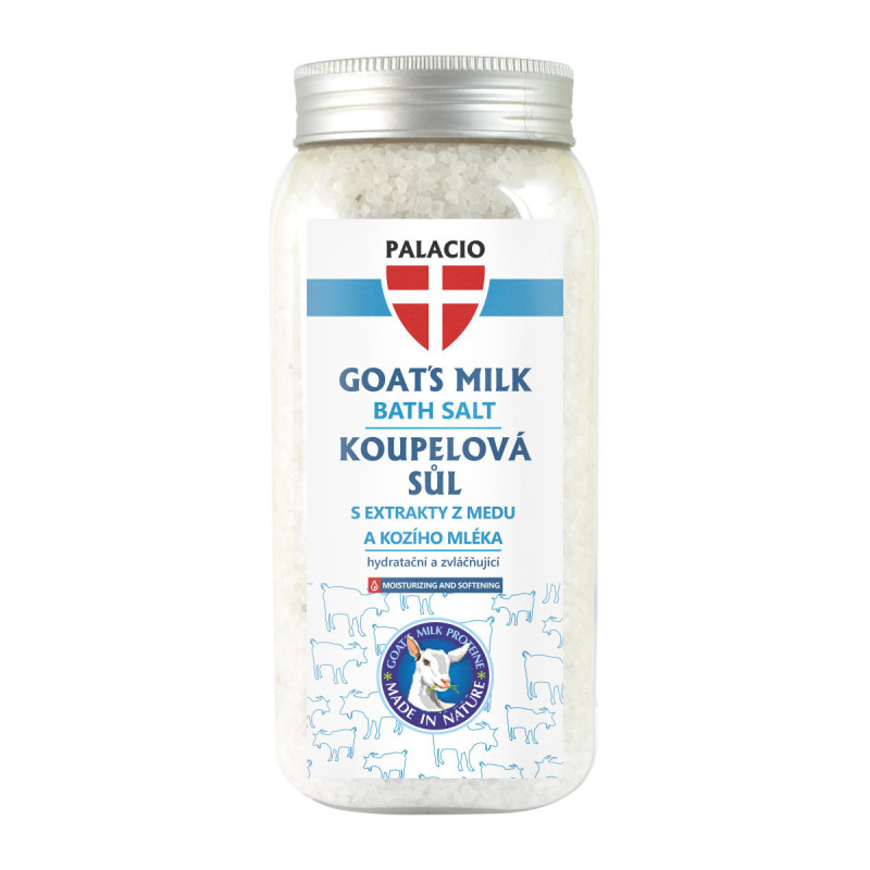 KOZÍ MLÉKO S MEDEM koupelová sůl 900 g | PALACIO