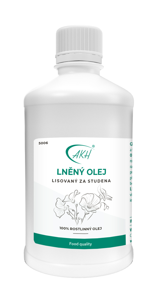 LNĚNÝ OLEJ lisovaný za studena 500 ml | AromaKH