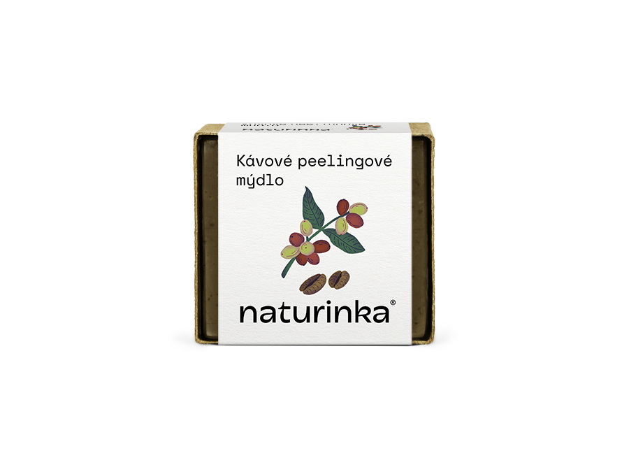 Kávové peelingové mýdlo 45g | NATURINKA