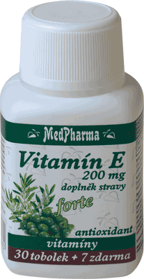 VITAMÍN E 200mg forte 37 tablet | MEDPHARMA