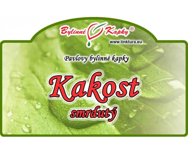 KAKOST SMRDUTÝ kapky (tinktura) 50ml | Bylinné kapky