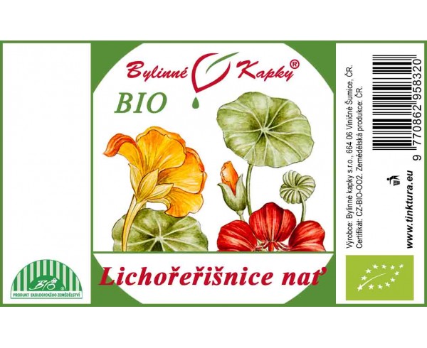 LICHOŘEŘIŠNICE KVETOUCÍ nať BIO kapky (tinktura) 50ml | Bylinné kapky
