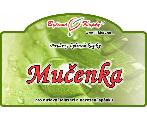 MUČENKA kapky (tinktura) 50ml | Bylinné kapky 