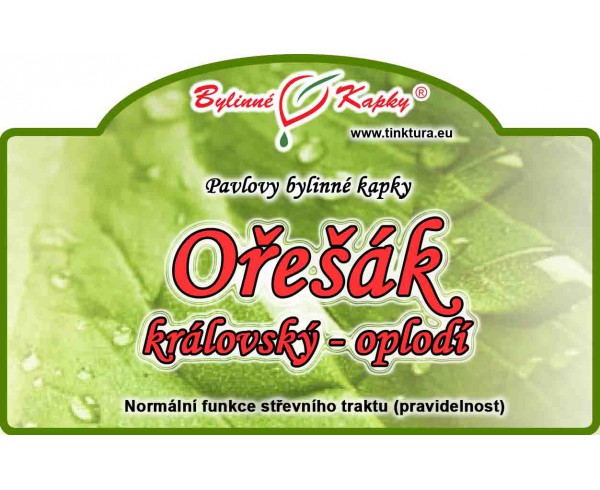 OŘEŠÁK KRÁLOVSKÝ OPLODÍ kapky (tinktura) 50ml | Bylinné kapky