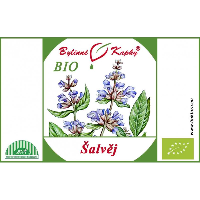 ŠALVĚJ LÉKAŘSKÁ BIO kapky (tinktura) 50ml | Bylinné kapky