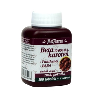 BETA KAROTEN 10.000 m.j. PANTHENOL+ PABA- 107 tob. | MedPharma