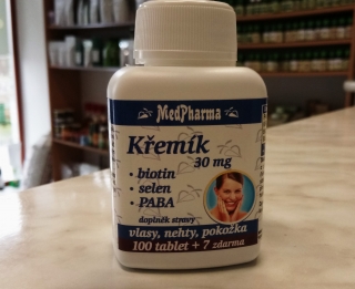 Křemík 30 mg+Biotin+PABA 107 tablet | Medpharma