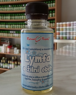 LYMFA a žilní oběh přírodní celotělový a masážní olej 100ml | Bylinné kapky