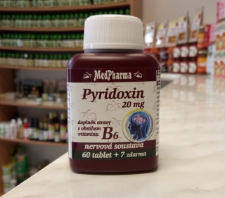PYRIDOXIN VITAMIN B6 20 mg 67 tbl | Medpharma