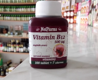 VITAMIN B12 500 mg 107 tbl | Medpharma