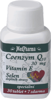 COENZYM Q10 30 mg + VITAMIN E + SELEN - 37 TOB. | MEDPHARMA