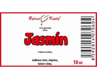 JASMÍN 15% přírodní silice 10ml | Bylinné kapky 