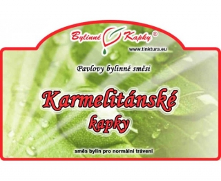 KARMELITÁNSKÉ kapky (tinktura) 50ml | Bylinné kapky