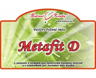 METAFIT D kapky (tinktura) 50ml | Bylinné kapky 